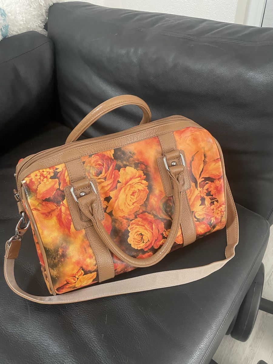 Borse da donna: Tasche mit Blumenmuster cognac/braun – Usato da Meierskappel venduto da Hala03 2