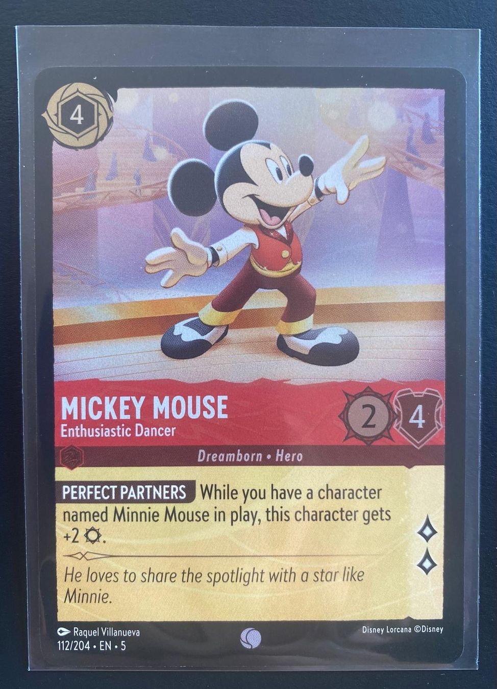 Disney Carte collezionabili: Lorcana FOIL MICKEY MOUSE 112/204 EN-5 Common – Usato da Lugano venduto da VlaseCard