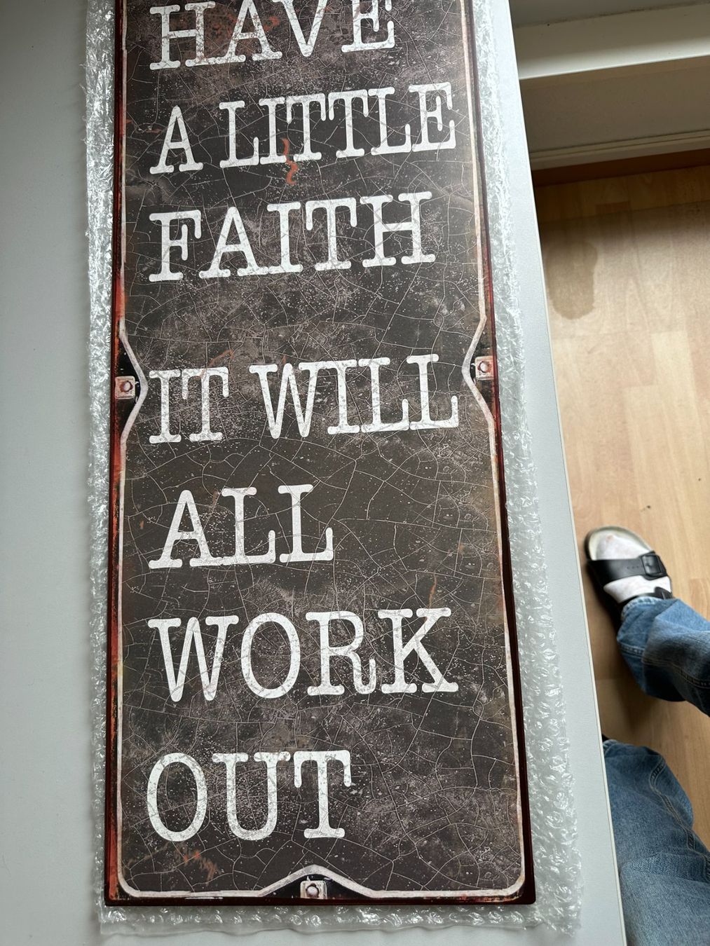 Schilder: Blechschild Faith – Neu und originalverpackt aus Grenchen von aplusag