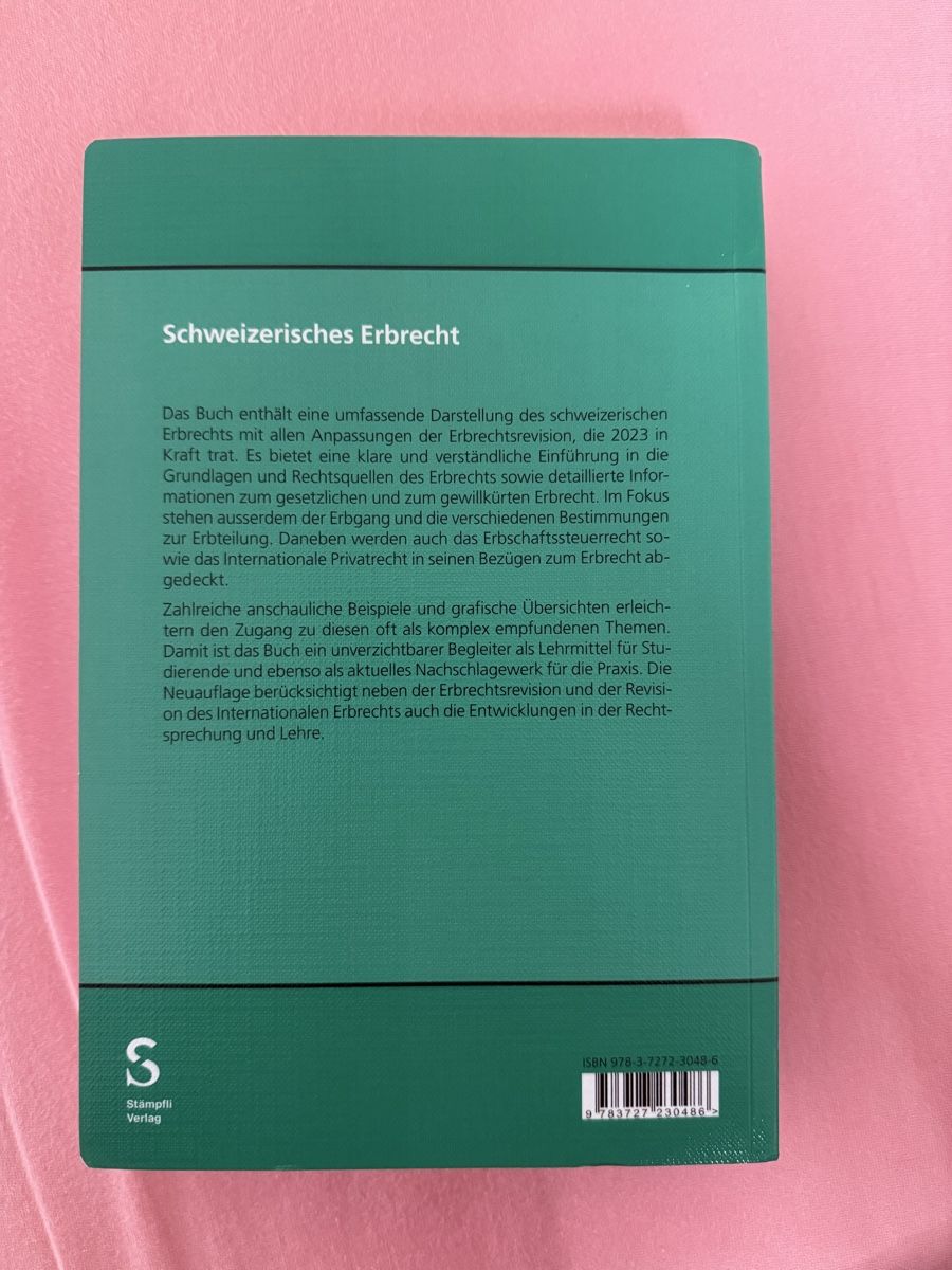 Livres: Erbrecht neue Auflage – Neuf (Voir description) à Alchenflüh par panmae8 1
