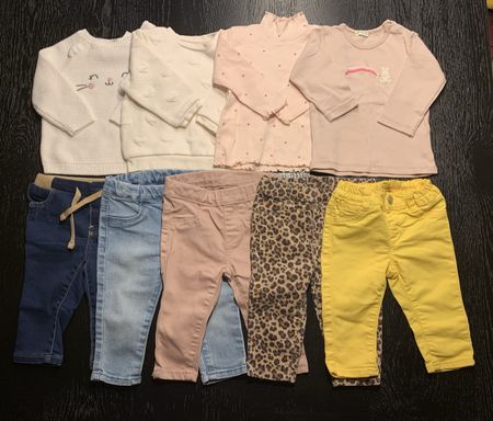 Baby Mädchen Kleiderpaket Gr. 68 – 9 Teile–C&A H&M Benetton