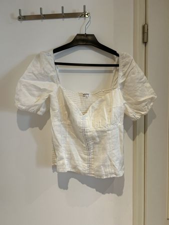 Haut Reformation blanc manches bouffantes taille 10