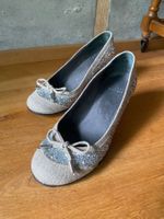 Stuart Weitzman Pumps Leinen+Glitter / avec paillettes (37)