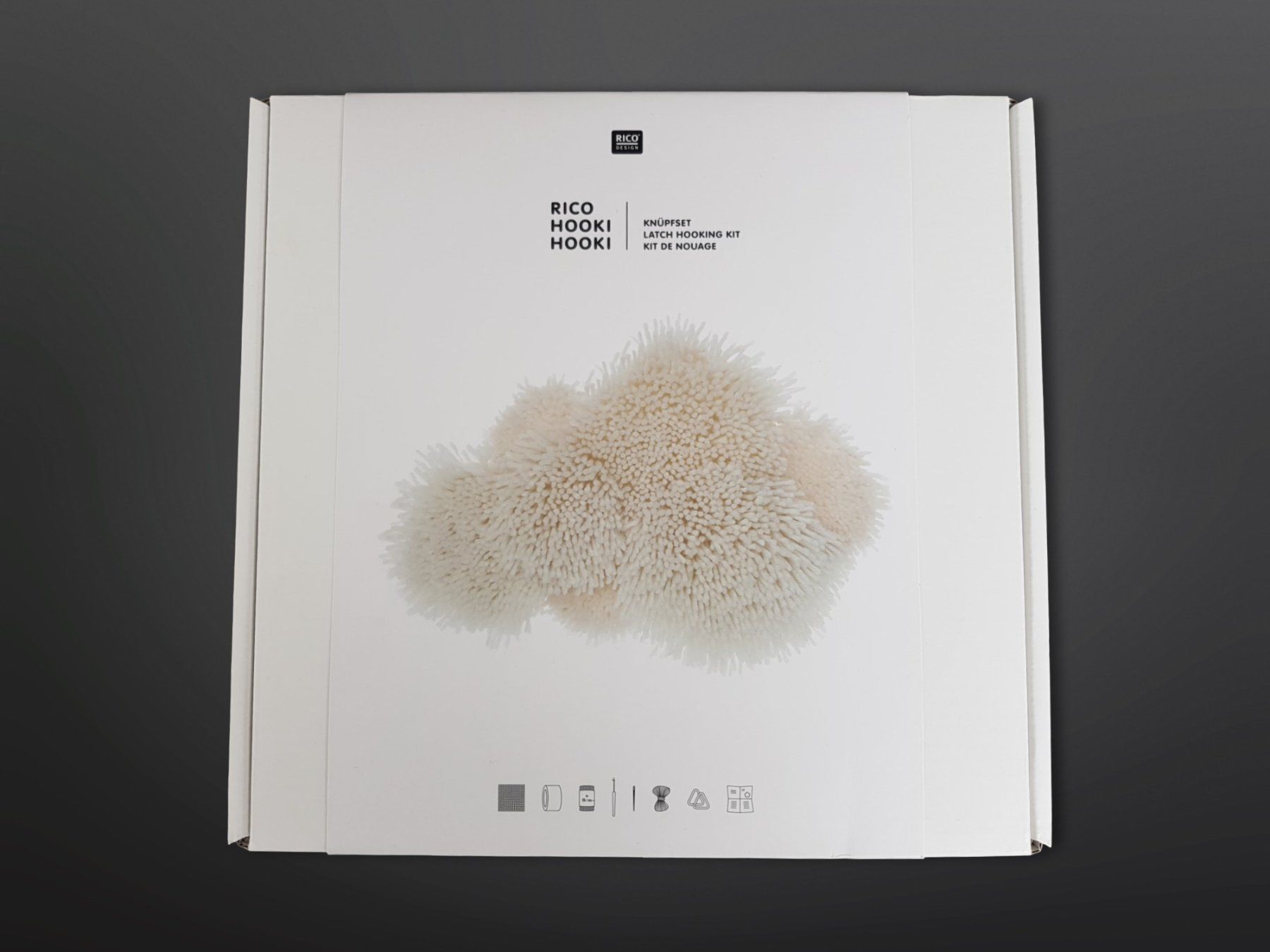 Kit bricolage: RICO Knüpfset Wolke – Nuovo (secondo la descrizione) da Suhr venduto da Restwert_Suhr 1