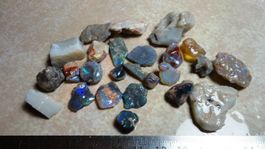Schwarze Opale 192.50ct Lightning Ridge Australien