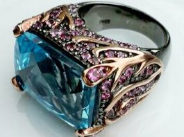 Blau Topas Fingerring