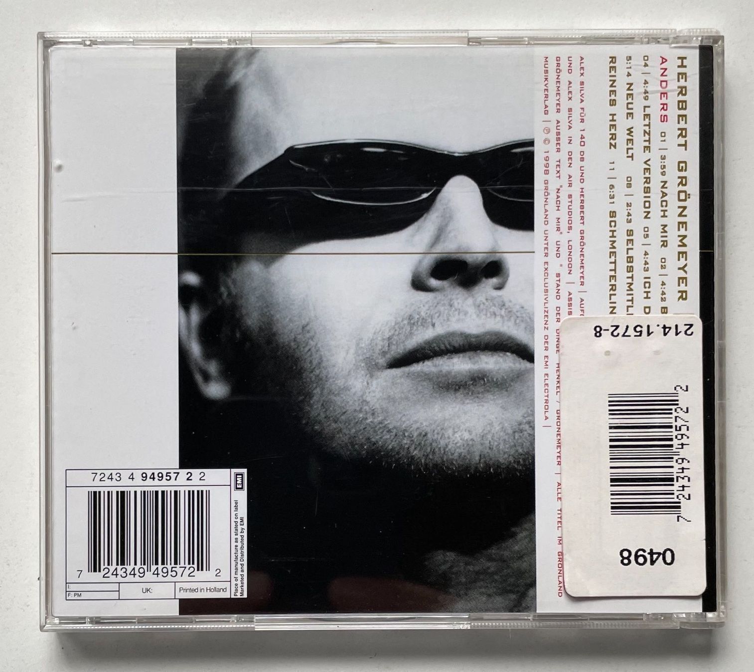 CD: Herbert Grönemeyer / Bleibt Alles Anders – Usato da Näfels venduto da rottabi 1