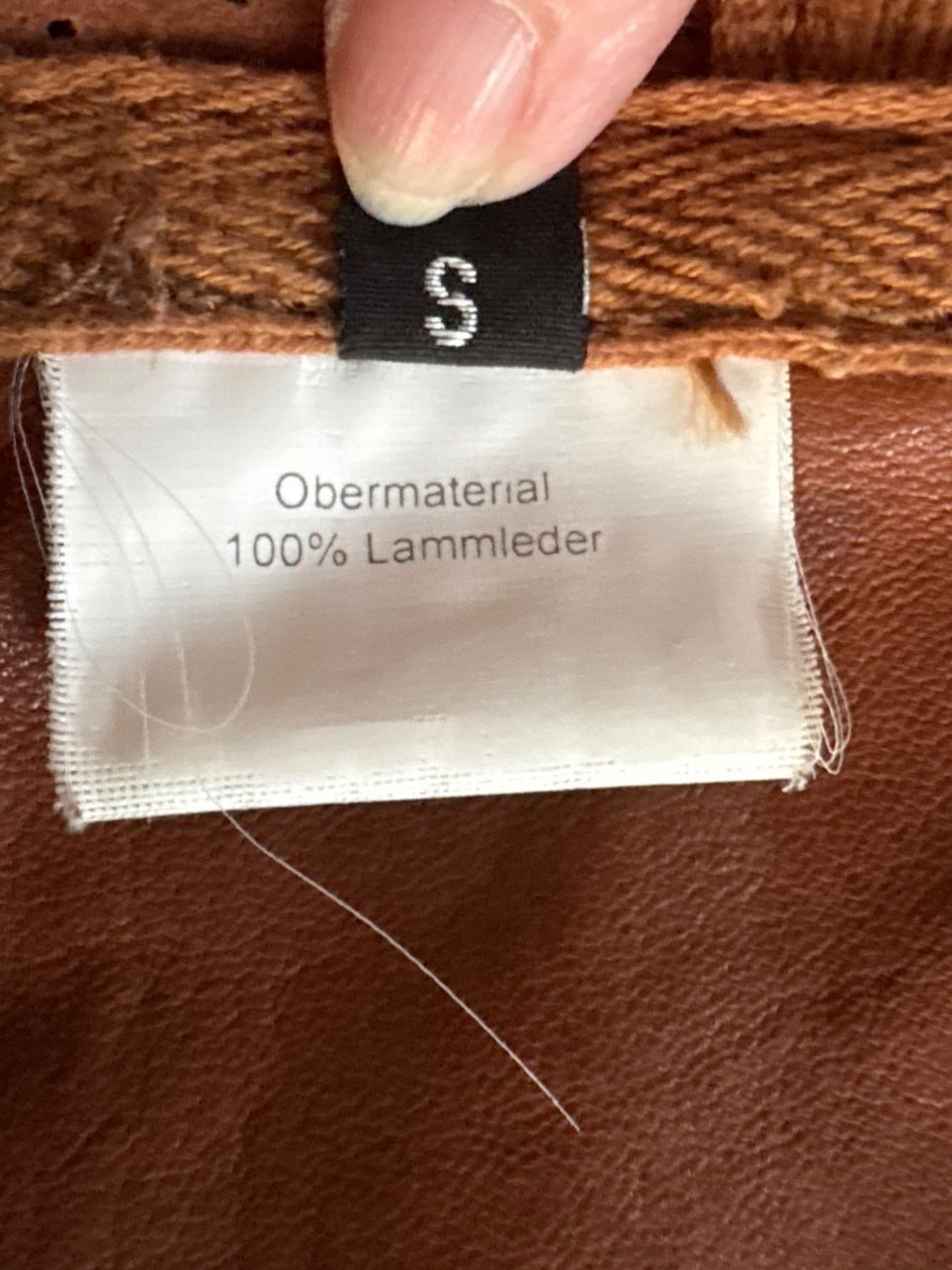 Vestes: Lederjacke Cognac-Braun Gr. S in Blazer-Stil – D'occasion à Richterswil par ZueriLake2 6
