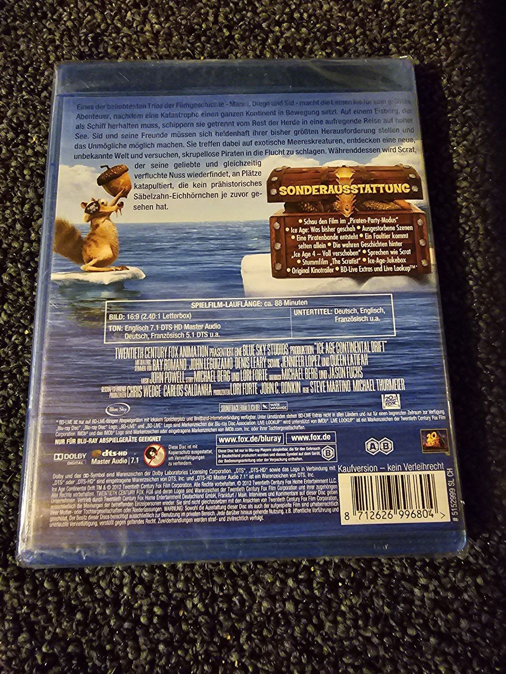 Tutti i DVDs: Ice Age 4 - Voll verschoben - Blu-ray Disc – Nuovo e nell'imballaggio originale da Ruswil venduto da jan_bxl5 1