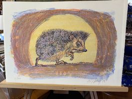 HUG Fritz 1921-1989 Litho IGEL signiert/nummeriert