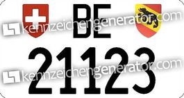 Autokennzeichen BE 21123