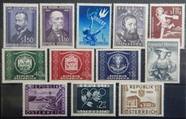 Österreich ex. Kat. 853-1015 * 1947/55 Kat. 92 Euro