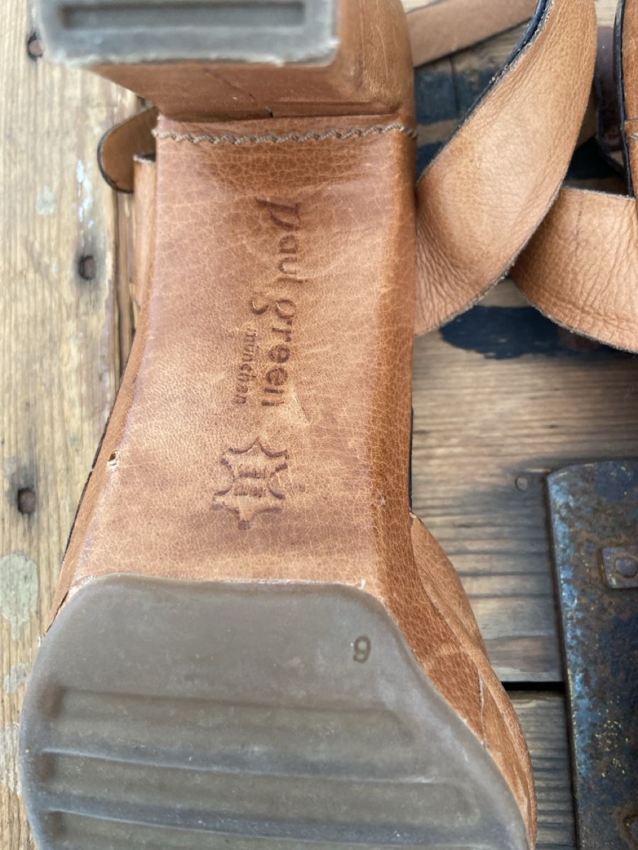 Paul Green Damenschuhe: Paul Green Sandalen Leder hellbraun Gr. 39 – Gebraucht aus St. Gallen von Schimschon 3