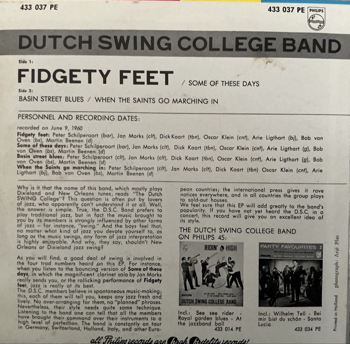 Dischi in vinile: DUTCH SWING COLLEGE BAND – Usato da Aristau venduto da useidon 1