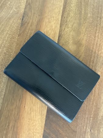 Original Louis Vuitton Portemonnaie Epi Leder schwarz
