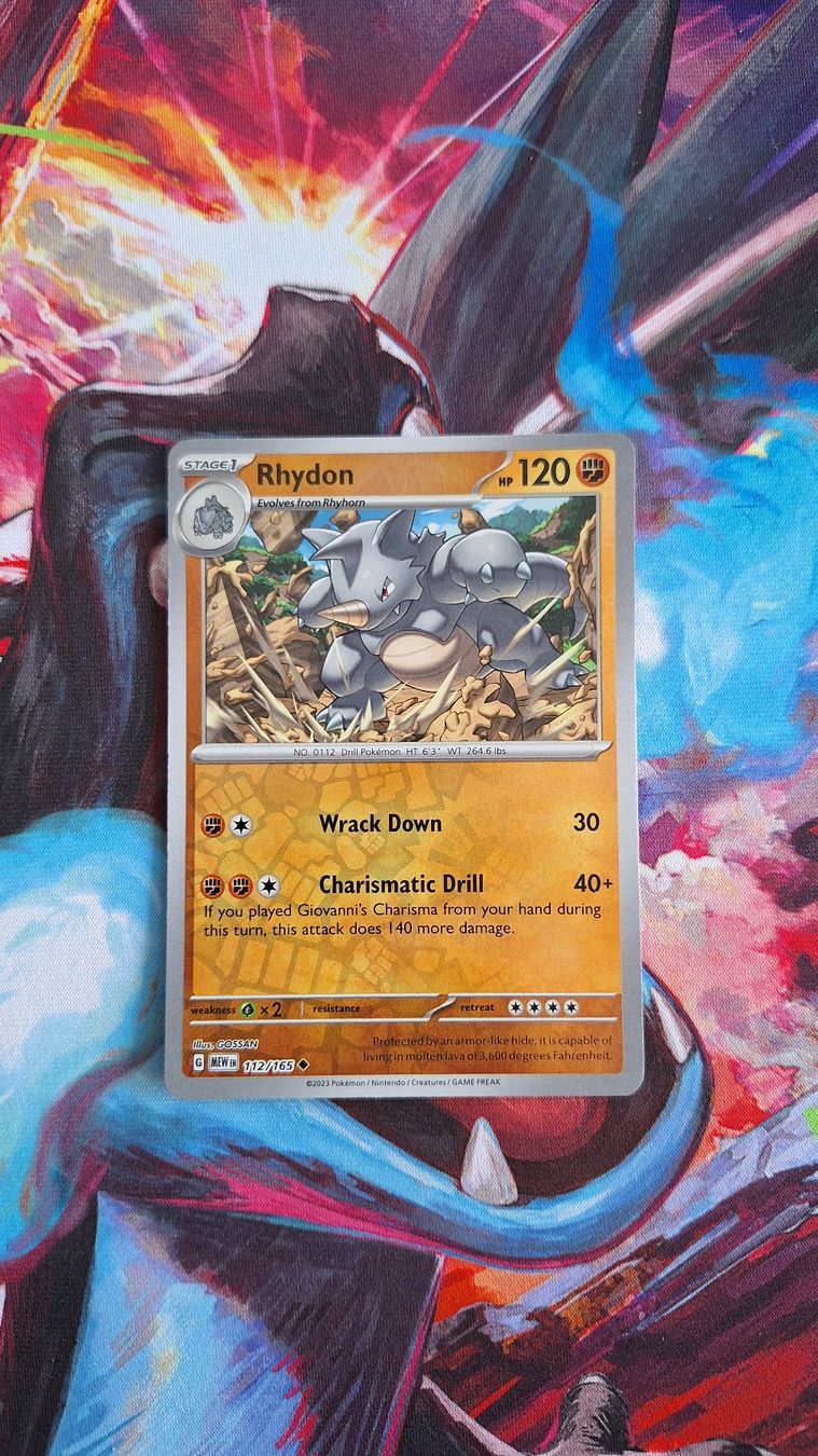 Pokémon Carte collezionabili: Rhydon - Reverse Holo - Pokemon Mew 151 – Usato da Altstätten SG venduto da GGsGameshop