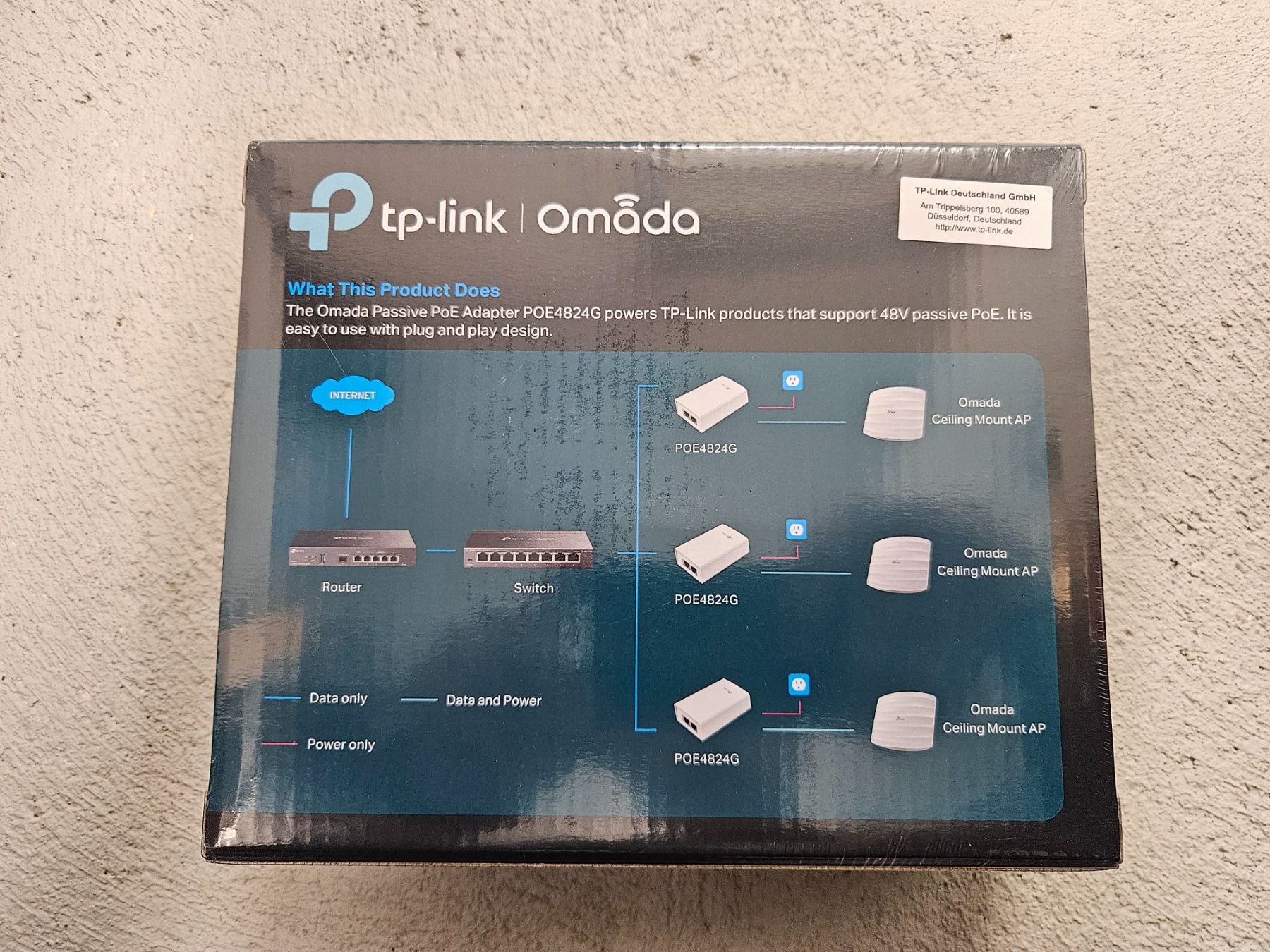 TP-Link Unità & Adattatore: TP-Link PoE Injector - PoE-Adapter – Nuovo e nell'imballaggio originale da Dielsdorf venduto da heavydeal22 2