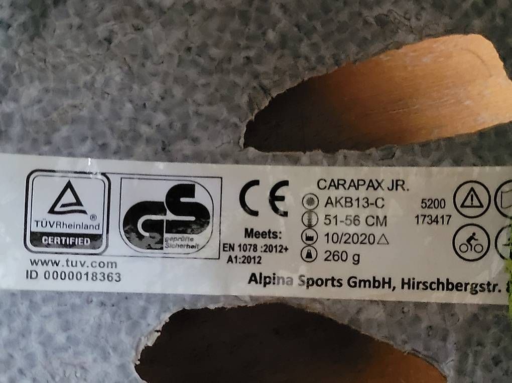 Alpina Caschi: Alpina Kinder Velohelm, 51-56 cm – Usato da Urdorf venduto da Free-Lancer 2
