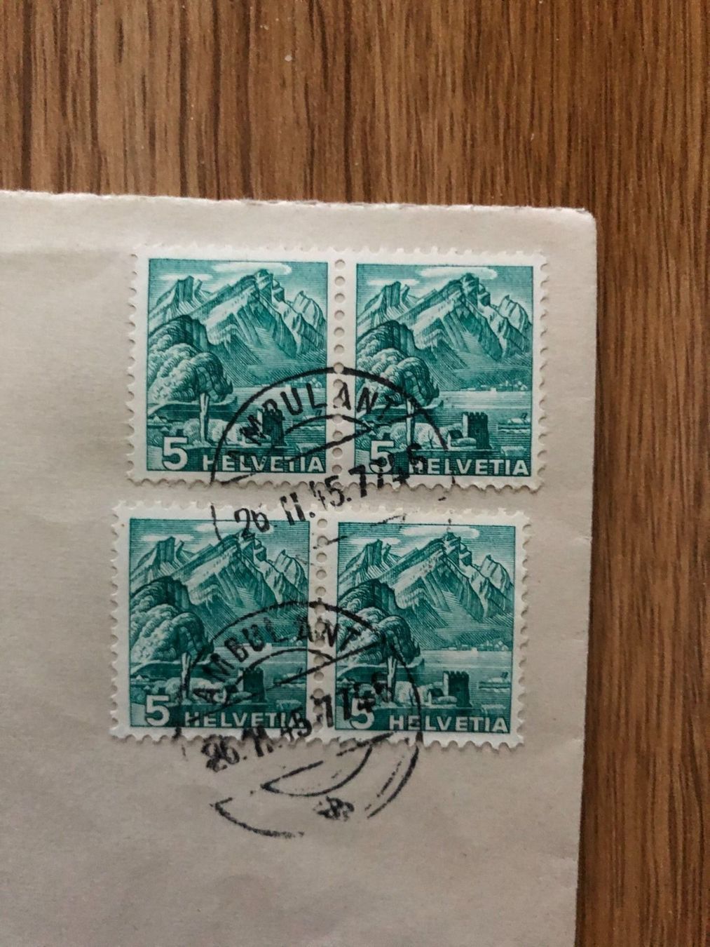 Tutti i francobolli: 1A Brief 26.II.45, Stempel Ambulant – Usato da Landquart venduto da interesse63 1