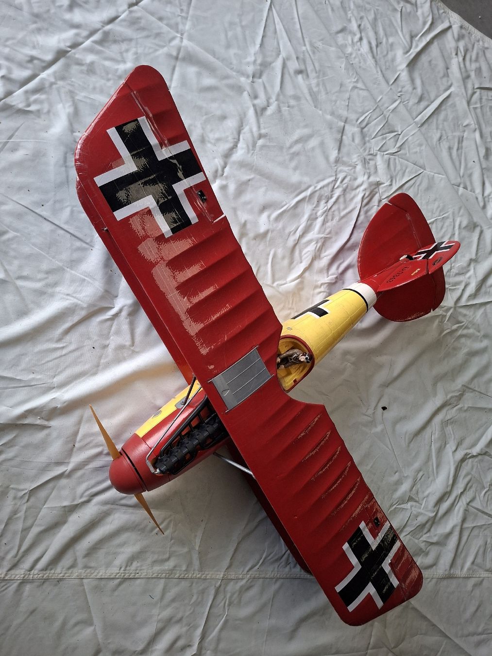 Modellbausätze & Standmodelle: RC Modellflugzeug Doppeldecker Albatros – Gebraucht aus Kallern von Slobsen 2