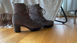 Softclox Clogs Stiefeletten taupe Gr. 37 Herbst/Winter