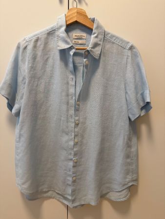 Damen Leinen Hemd Marc O'Polo Hellblau Grösse 36 1x getragen