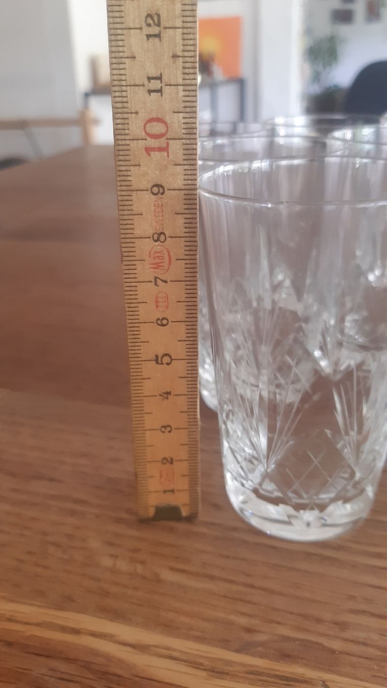 Gläser: Glas Set 9 Stk Kristallglas geschliffen – Gebraucht aus Oey von Parkplatzbrocki 5