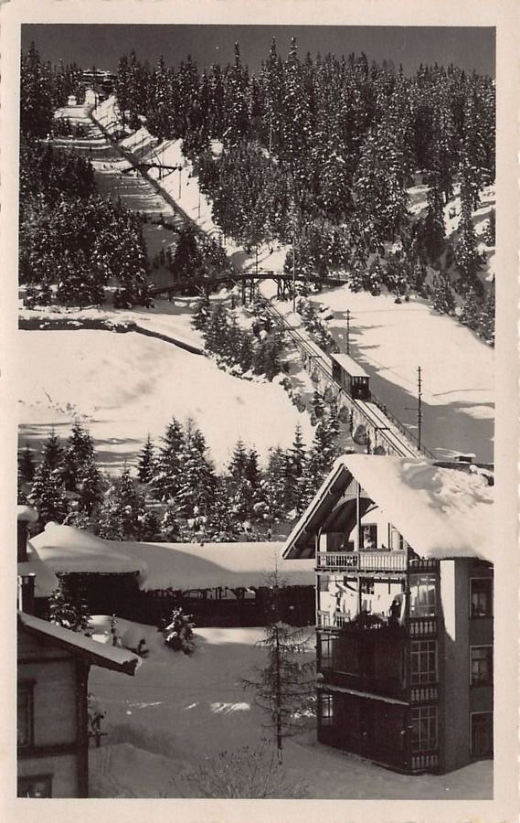 Cartoline postali: Davos, Schatzalpbahn, gelaufen 1929 – Usato da Frauenfeld venduto da POML