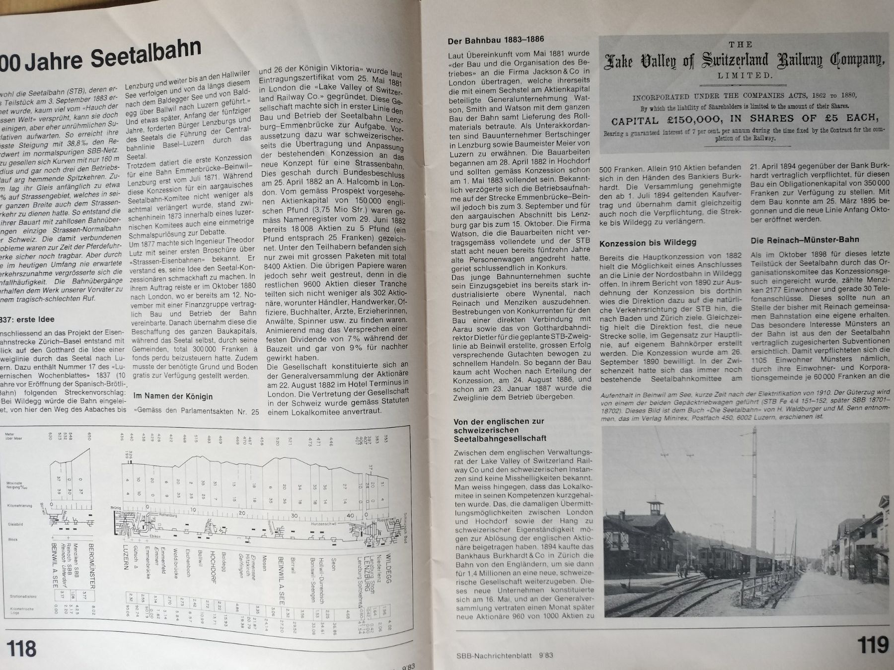 Riviste & Magazine: SBB CFF FFS Nachrichtenblatt von 1983 – Usato da Schwanden Sigrisw venduto da pho_2mc9 4
