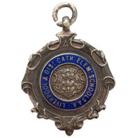 Anhänger Liverpool & Dist. CATH: ELEM: SCHOOLS Silber 1923