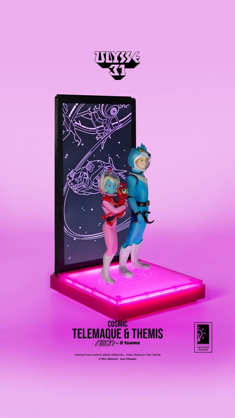 Ulysse 31 Neon 1/9 Telemachus & Themis Cosmic Version 20 cm (Neu und ...