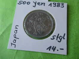 Japan 1983, 500 Yen    stgl