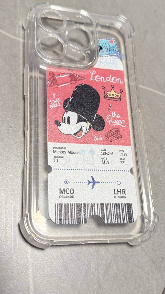Covers & Schutzfolien: iPhone 16 Pro Hülle Mickey Mouse London Ticket – Neu (gemäss Beschreibung) aus Zürich von Krikri21 3