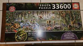 Puzzle EDUCA "Wild Life" 33600 Teile, 570 x 157 cm