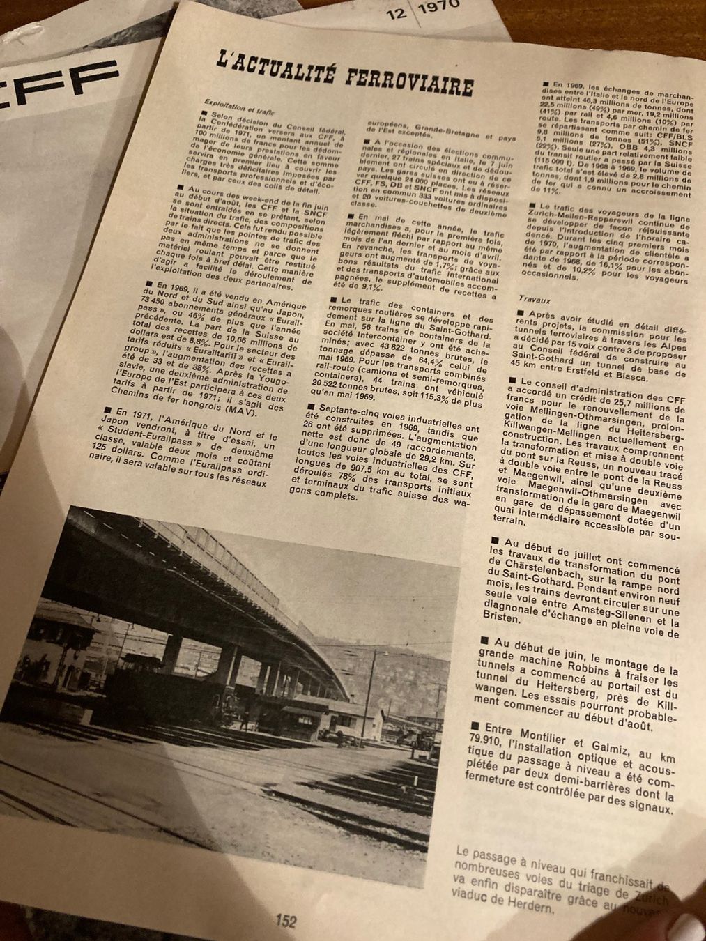 Riviste & Magazine: CFF Train SBB Sammlung Zeitschrift 1970 – Usato da St-Cierges venduto da LeRegain 4