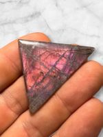 Labradorit Cabochon wunderschön orange mit Pink, 40ct