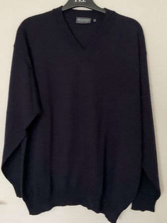 Monte Carlo 50% Wolle Herren Pullover Gr 54 blau Neuwertig