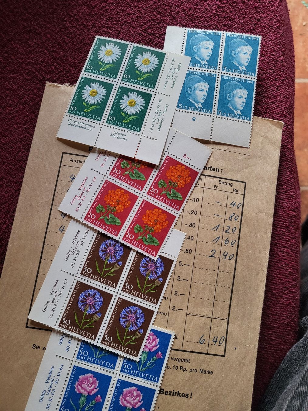 Tutti i francobolli: Briefmarken, Pro Juventute, Postfrisch! 1963, – Usato da Welschenrohr venduto da Fenn-60 1