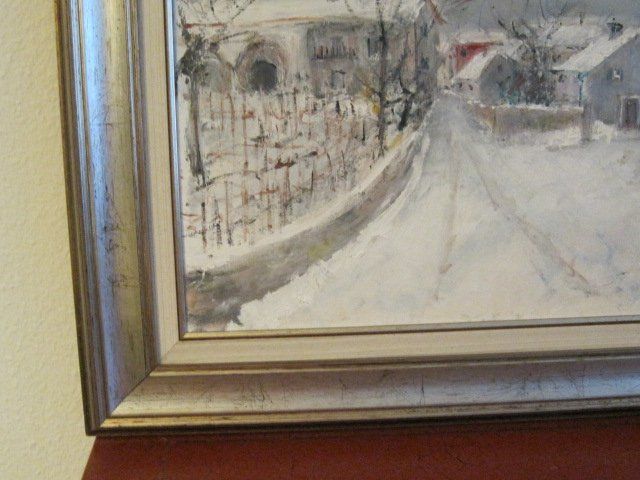 Gemälde: Winter in Muttenz – Gebraucht aus Basel von cronat 2