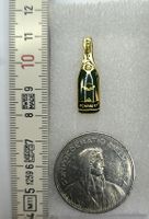 Anstecknadel Pommery Champagner Flasche gold grün