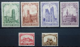 Belgien Kat. 244-249 * 1928 Kat. 50 Euro