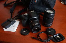 Canon EOS 500D mit 18-55mm + 55-250mm Objektiv TOP Zustand