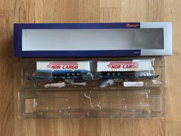 ROCO 67389  Doppeltaschen-Gelenkwagen Nor Cargo DC