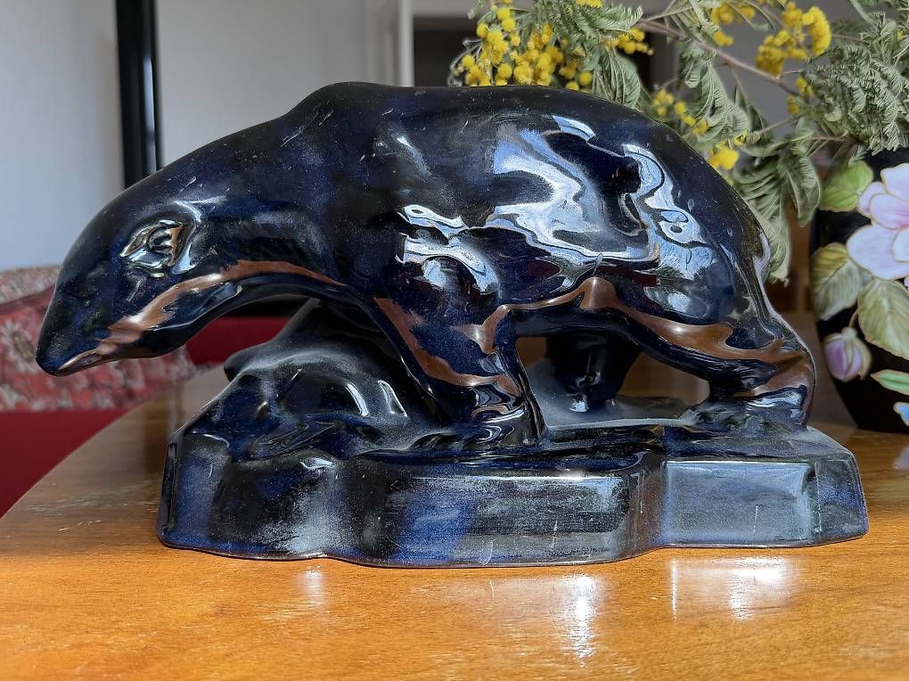 Statuette: Rare OURS Art Déco – Usato da Lausanne venduto da villa_hawai