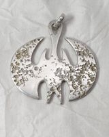 Silber Batman Fledermaus Bat Anhänger 45x45mm Silberschmuck