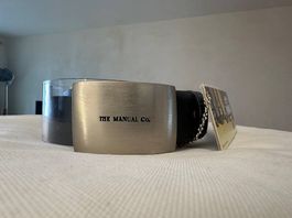 🎁The Manual Co Leder Gürtel schwarz🎄🎄🎄🎄🎄