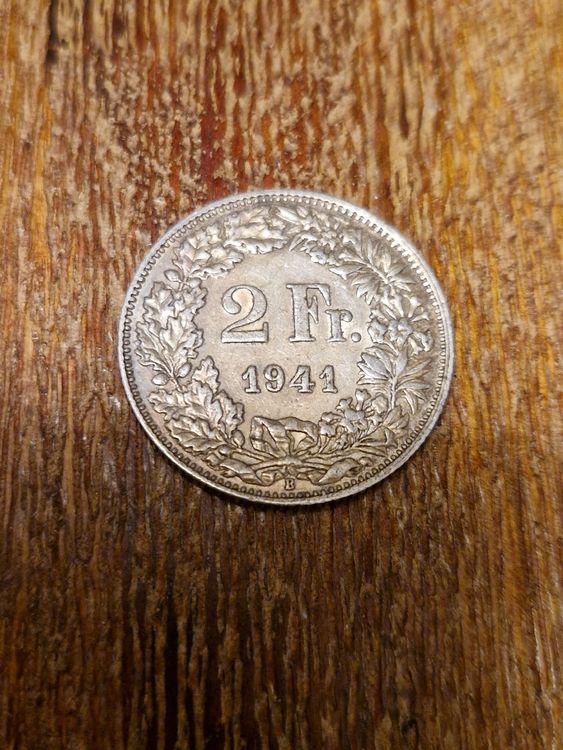 Tutti le monete: 2 Franken 1941 – Usato da Biel/Bienne venduto da Bukli80