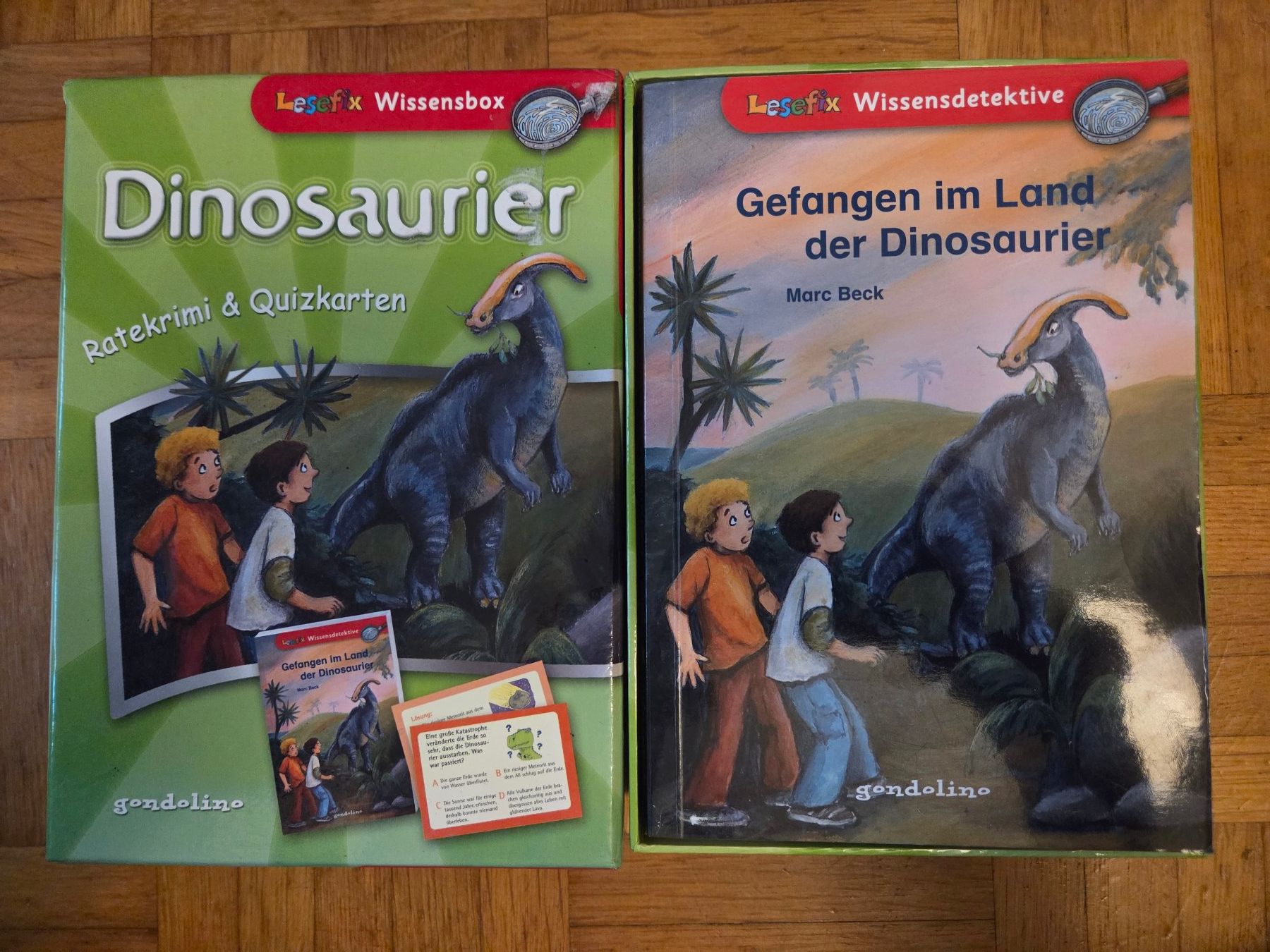 Giochi: Dinosaurier Ratekrimi und Quizkarten – Usato da Basel venduto da grandfamily