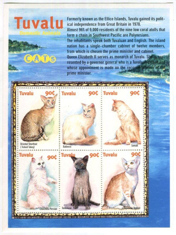 Tutti i francobolli: Block "Katzen". Tuvalu. – Nuovo e nell'imballaggio originale da Basel venduto da Butsch5