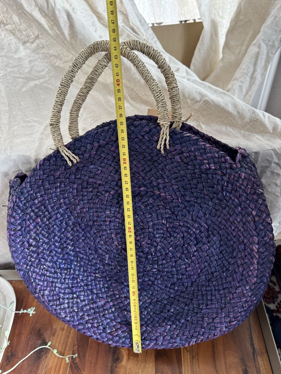 Borse da donna: Purple rattan tote – Nuovo (secondo la descrizione) da Zürich venduto da kri_zhv2 1